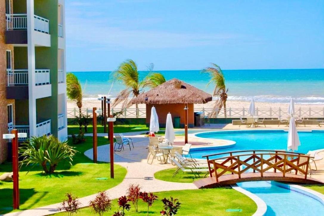 Terramaris - Aptos Vista Mar, Pe Na Areia, Vizinho Ao B Park Aquiraz Exterior photo